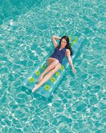 Bestway-43015-galleggiante-da-piscina-e-da-spiaggia-Verde-Trasparente-Giallo-Vinile-Materassino-galleggiante