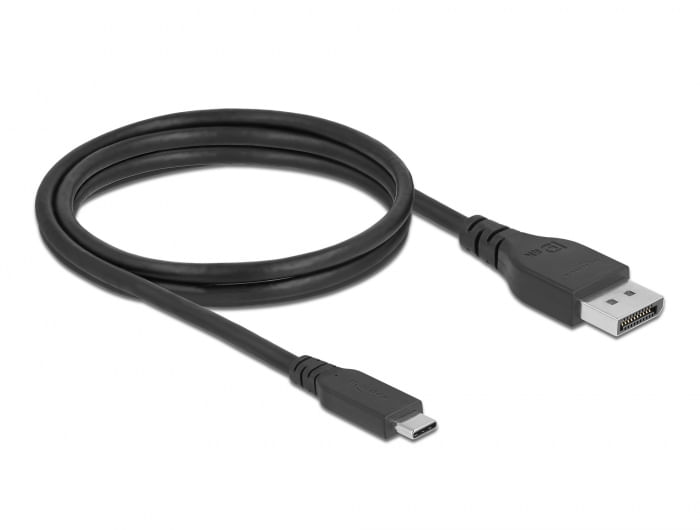 Delock-Cavo-USB-bidirezionale-da-tipo-C-a-DisplayPort--DP-Alt-Mode--8K-60-Hz-1-m-certificato-DP-8K