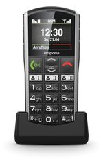 Emporia-SiMPLiCiTY-508-cm--2---90-g-Nero-Argento-Telefono-per-anziani