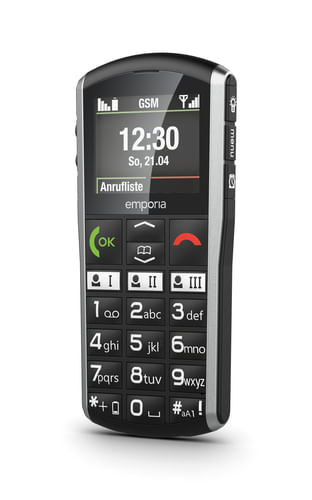 Emporia-SiMPLiCiTY-508-cm--2---90-g-Nero-Argento-Telefono-per-anziani