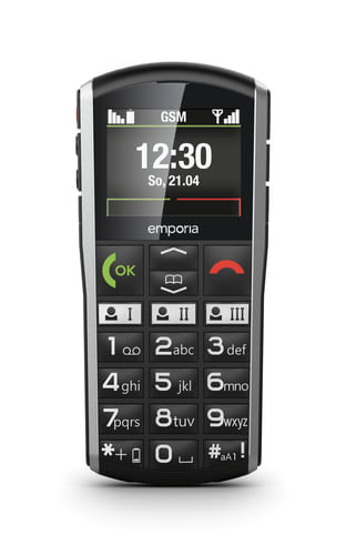 Emporia-SiMPLiCiTY-508-cm--2---90-g-Nero-Argento-Telefono-per-anziani