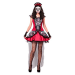 WIDMANN 07614 COSTUME DIA LOS MUERTOS ROSSO XL C/VELO #0761