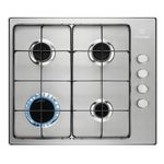 Electrolux KGS6404SX piano cottura Acciaio inossidabile Da incasso 55 cm Gas 4 Fornello(i)