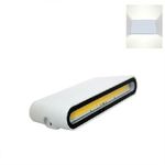 Lampada led doppio luce 12w bianco applique da esterno da parete 230v led cob 4200k