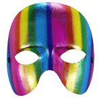 WIDMANN MASCHERA SENZA MENTO ARCOBALENO METALLIZZATO UNISEX