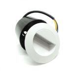 Segnapasso bianco 3w e10- versione bianco faretto led da muro giardino casa 4200k
