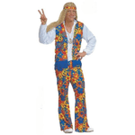 WIDMANN 35253 costume hippie uomo tessuto l #3525