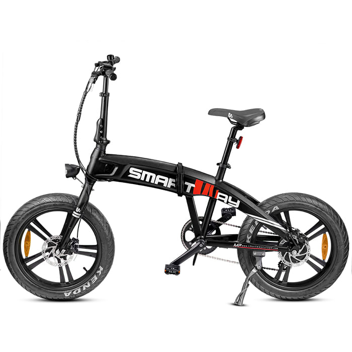 Smartway-M2-R1AL-K-bicicletta-elettrica-Nero-Alluminio-508-cm--20--31-kg-Ioni-di-Litio