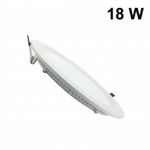 Faretto led da incasso 18w rotondo bianco sottile super slim kit 2 pezzi 4200k