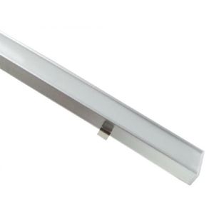 2m profilo per striscia led smd barra alluminio rigido copertura opaco kit 5 pezzi