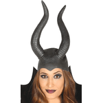 GUIRCA CAPPELLO IN LATTICE MALEFICENT CON CORNA