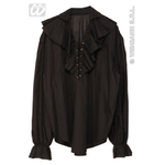 widmann 4189j camicia nera pirata xl o rinascimento uomo