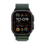 Apple-Watch-Ultra-2-GPS---Cellular-49mm-Cassa-Titanio-Nero-con-Dark-Green-Alpine-Loop---Medium