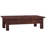 vidaXL Tavolino Salotto Marrone Classico 100x50x30 cm Legno di Mogano