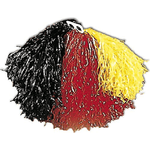 widmann 1098g pom pom tricolore nero/rosso/giallo