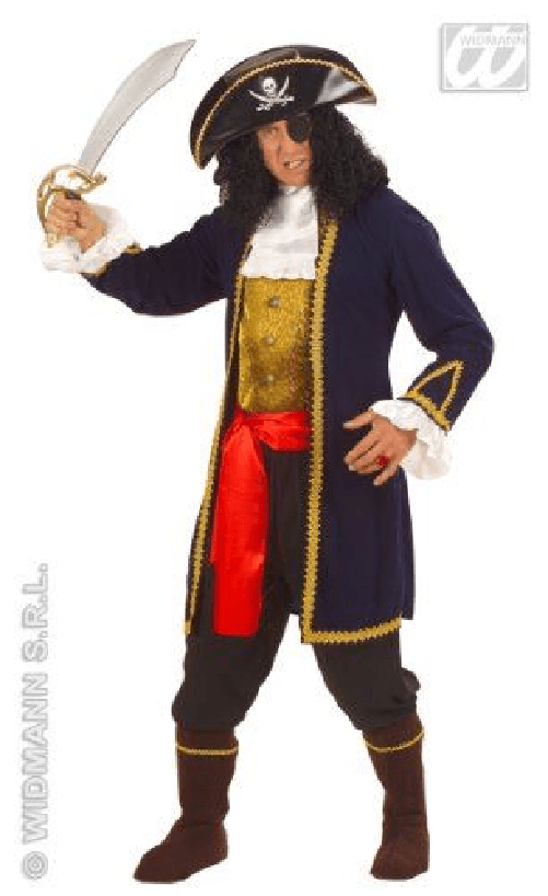 WIDMANN 56741 COSTUME PIRATA BLU DEI SETTE MARI S DLX #5674