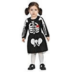 ATOSA 18193 costume scheletro bambina 0-6 mesi