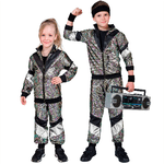 COSTUME TUTA ANNI 80 MULTICOLORE RIFLETTENTE 5/7 #