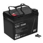 Batteria-Green-Cell-AGM-VRLA-12V-33Ah-senza-manutenzione-per-tosaerba-scooter-barca-sedia-a-rotelle