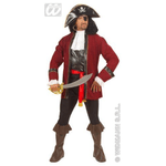 WIDMANN 5691P COSTUME PIRATA ROSSO ISOLA DEL TESORO XL DLX #5673