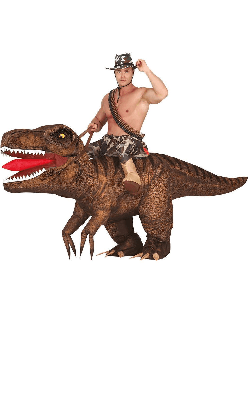 GUIRCA COSTUME COSTUME COWBOY DINOSAURO GONFIABILE