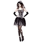 WIDMANN 07584 COSTUME SPOSA SCHELETRO XL GONNA NERA #0758