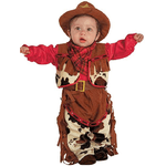 CLOWN 01112 costume baby cow boy 12 mesi