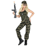 WIDMANN 69432 COSTUME DONNA SOLDATO M CAMO #6943