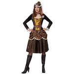 WIDMANN 07752 COSTUME STEAMPUNK DONNA M GONNA CORTA #0775