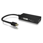 Raidsonic ICY BOX IB-AC1032 Mini DisplayPort DVI-D + VGA (D-Sub) + HDMI Nero