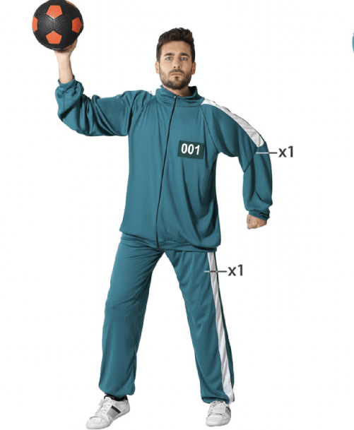 ATOSA 71349 costume squid game giocatore m-l