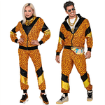 WIDMANN 11691 COSTUME TUTA ANNI 80 LEOPARDATA UNISEX S #1169