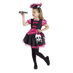 CLOWN 51408 costume piratina gonna nera rosa 8 anni