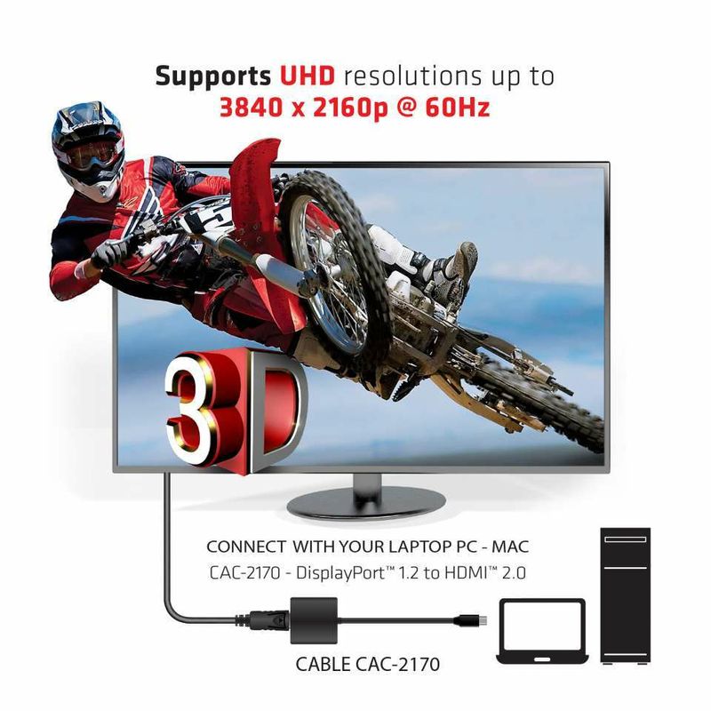 Club3D-Adattatore-Mini-Displayport-1.2-Male-To-Hdmi-2.0-Female-4K-60Hz-Uhd-3D-Active