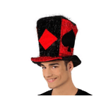 ATOSA 16549 CAPPELLO CILINDRO POKER ROSSO/NERO