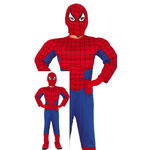 GUIRCA COSTUME SPIDERMAN MUSCOLOSO BAMBINI 7 9 ANNI