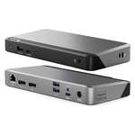 ALOGIC DX2 Cablato USB 3.2 Gen 1 (3.1 Gen 1) Type-C Nero Grigio