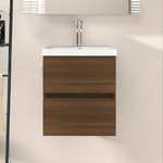 Mobile Lavabo Rovere Marrone 41x38,5x45 cm in Legno ingegnerizzato