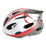 Mvtek Casco bicicletta Snake Bianco-Rosso