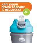 Chicco Bicchiere Bimbo Pop Up 2 Anni Azzurro e Grigio