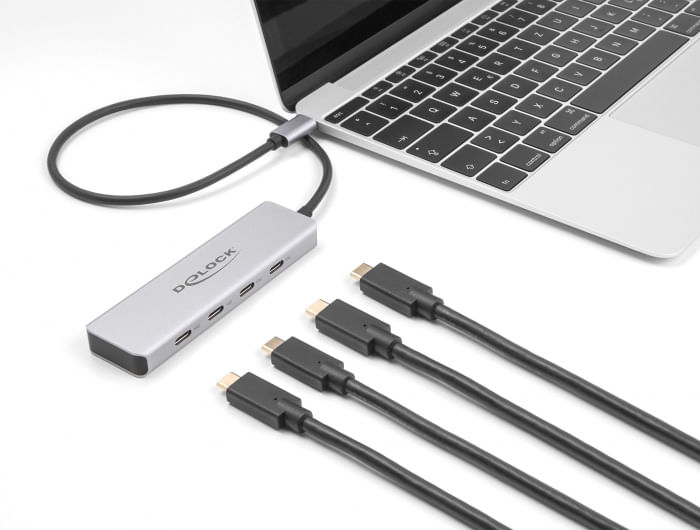 Delock-Hub-USB-USB-Type-C-da-10-Gbps-con-4-prese-USB-Type-C