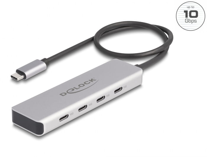 Delock-Hub-USB-USB-Type-C-da-10-Gbps-con-4-prese-USB-Type-C