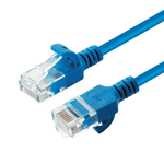 Microconnect W125628005 cavo di rete Blu 1 m Cat6a U/UTP UTP (U/UTP CAT6A Slim 1M Blue - Unshielded Network Cable - LSZH