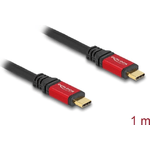 Delock Cavo USB 2.0 USB Type-C maschio/maschio 1 m rosso in metallo