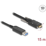 Delock Cavo ottico attivo USB 10 Gbps Tipo A maschio a Tipo C maschio da 15 m