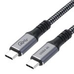 eSTUFF-ES604514-BULK-cavo-USB-12-m-USB4-Gen-3x2-USB-C-Grigio--USB4-C---C-Cable-40Gbps-1.2m---Grey---Warranty-60M-