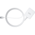 Adattatore di ricarica USB Spina europea (M) a USB-C a 24 pin (M) 76 m per esterni bianco