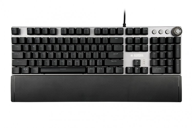 Tastiera-Ibox-AURORA-K-3-Nero-Argentato-Argentato-QWERTY