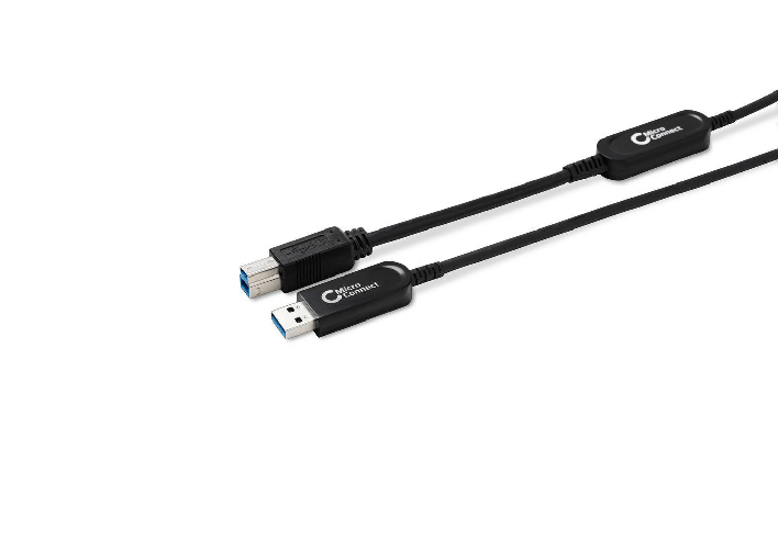 Microconnect USB3.0AB10BOP cavo USB 10 m USB 3.2 Gen 1 3.1 Gen 1 USB A USB B Nero (Premium Optic USB 3.0 A