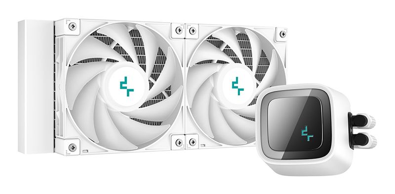 Deepcool-LS520-WH-Processori-sistema-di-raffreddamento-flydende-1-pack-Hvid-120-mm